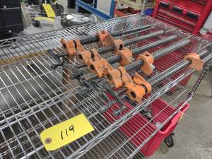 lot 119 image: (5) Pipe Clamps, 16-18...