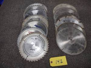 lot 142 image: (13) 10 Saw Blades...