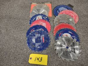 lot 143 image: (13) 7 14 Saw Blades...