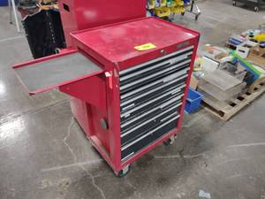 lot 156 image: Craftsman Tool Cabinet, 9 Drawers, ...