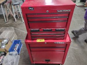 lot 157 image: Task Force Tool Cabinet, 26x14x50...