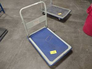 lot 176 image: Flatbed Cart with Folding Handle, 2...