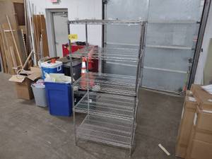 lot 182 image: Wire Rack, 36x24x75, NSF...