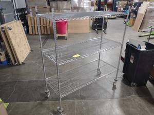 lot 183 image: Wire Cart, 60x24x69, NSF...