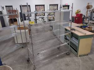 lot 189 image: Wire Cart, 60x24x78, NSF...