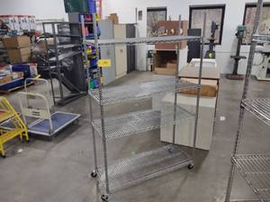 lot 190 image: Wire Cart, 48x18x76, NSF...