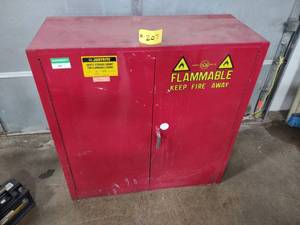 lot 207 image: Justrite 40 Gallon Flammable Cabine...