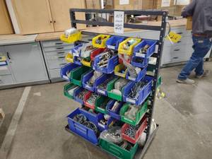 lot 212 image: Bin Rack with Hardware...