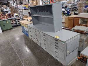 lot 233 image: (2) Cabinets, Common Top with Over ...
