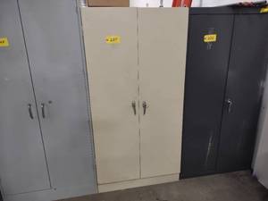 lot 239 image: Two Door Cabinet with Contents...