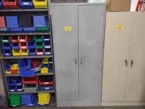 lot 240 image: Two Door Cabinet with Contents...