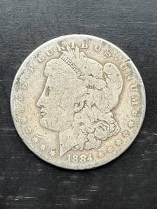 lot 29 image: 1884-S Morgan Silver Dollar