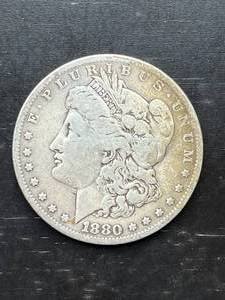 lot 40 image: 1880-O Morgan Silver Dollar