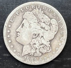 lot 42 image: 1883-S Morgan Silver Dollar