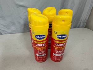 lot 21 image: 5 New Cans of Scholls Odor-X Powder Foot Spray