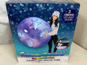 lot 27 image: New Jumbo Snow Tube with LED Lights