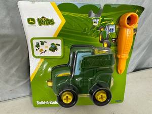 lot 31 image: New John Deere Kids Build a Buddy Tractor Toy Set