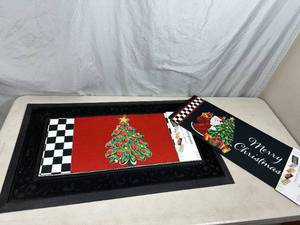 lot 35 image: New Switch Mat Welcome Mat with Switchable Inserts