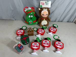 lot 62 image: New Holiday Themed Dog Toys, Waste Bags