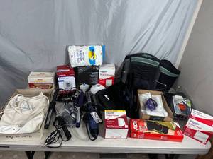 lot 81 image: Blood Pressure Monitors, First Aid, Back Braces, Hair Style Tools, and More