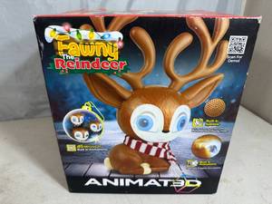 lot 97 image: New Fawny The Reindeer Animated Singing Speaking Reindeer