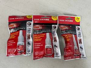 lot 161 image: 3 New Bottles of Tite Chairs Multipurpose Super Glue