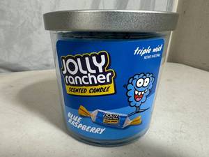 lot 169 image: New Jolly Rancher Blue Raspberry Triple Wick Scented Candle