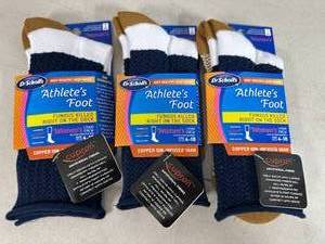 lot 176 image: 3 New Pair Dr Scholls Athletes Foot Socks