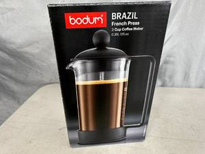 lot 226 image: New Bodum Brazil 3 Cup French Press Coffee Maker