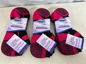 lot 235 image: 9 New Pair of Dr Scholls For Her Socks