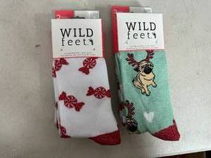 lot 242 image: 6 New Pairs of Womens Novelty Dress Socks