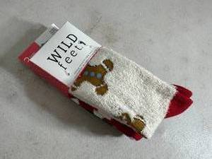 lot 319 image: 3 New Pairs of Womens Novelty Dress Socks