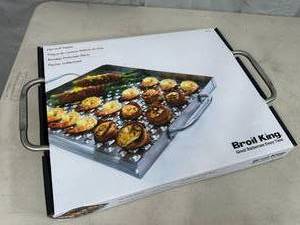 lot 327 image: New Broil King Flat Grill Stainless Steel Topper