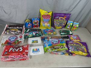 lot 333 image: Assorted Candy, Blow Pops, Tootsie Rolls, Cotton Candy, Dubble Bubble, and More