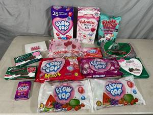 lot 344 image: Assorted Candy, Blow Pops, Cotton Candy, Andes Mints, and More