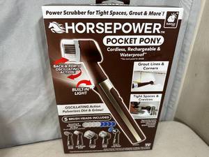 lot 348 image: New Horsepower Pocket Pony Cordless Power Scrubber