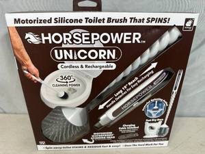lot 349 image: New Horsepower Unicorn Cordless Motorized Toilet Brush