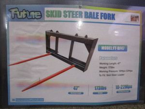 lot 110 image: Future Skid Steer Bale Spear