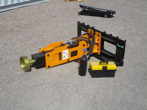 lot 238 image: Future Skid Steer Post Pounder