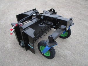 lot 24 image: Future Mini Skid Steer 42 Harley Rake Soil Conditioner