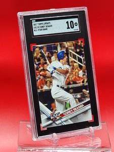 lot 137 image: 2017 Topps Update Baseball Corey Seager All-Star Game Card #US110 Gem Mint SGC 10