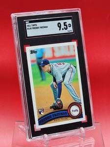 lot 170 image: 2011 Topps Baseball Freddie Freeman Rookie Card #145 Mint SGC 9.5