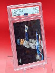 lot 194 image: 2018 Topps Chrome Update Baseball Aaron Judge Rookie card #HMT70 Gem Mint PSA 10