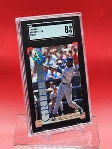 lot 146 image: 1995 PKK Baseball Ken Griffey Jr Promo Card Near Mint-Mint SGC 8