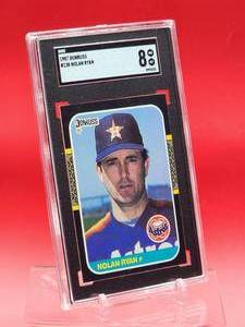 lot 147 image: 1987 Donruss Nolan Ryan Card #138 Near Mint-Mint SGC 8