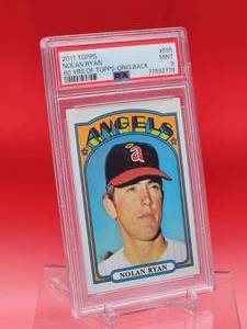 lot 131 image: 2011 Topps Baseball Nolan Ryan Card #595 Mint PSA 9