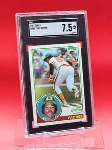 lot 168 image: 1983 Topps Baseball Tony Gwynn Rookie card #482 Near Mint SGC 7.5