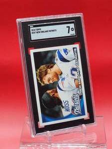 lot 126 image: 2010 Topps Football Tom Brady Card #347 Near Mint SGC 7