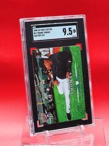 lot 87 image: 2009 Upper Deck Baseball Frank Thomas Factory Set Card #31 Mint SGC 9