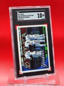 lot 186 image: 2010 Topps Baseball RodriguezJeterCano Checklist Card #269 Gem Mint SGC 10